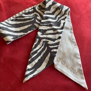 Coach Zebra Stripe Pony Scarf